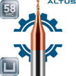 2F AlTiN до 58 HRC (микрофрезы)
