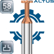 Т-образные AlTiN до 58 HRC