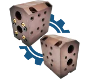 Статичні прямі подвійні тримачі інструмента BMT для револьверних головок токарних верстатів з ЧПК