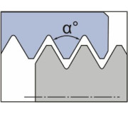 Резьба неполный профиль 60° и 55°