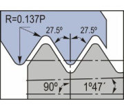 Британська трубна різьба BSPT 55° для паропроводів, газопроводів і водопроводів